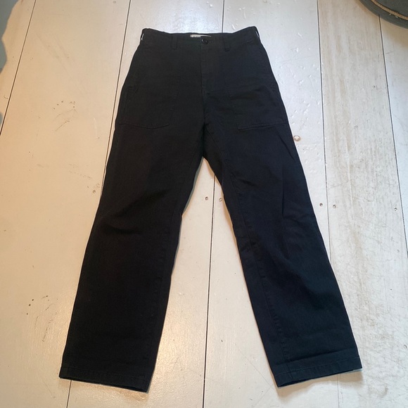 Alex Mill Neil Utility pant in herringbone black sz 2 - Picture 3 of 7